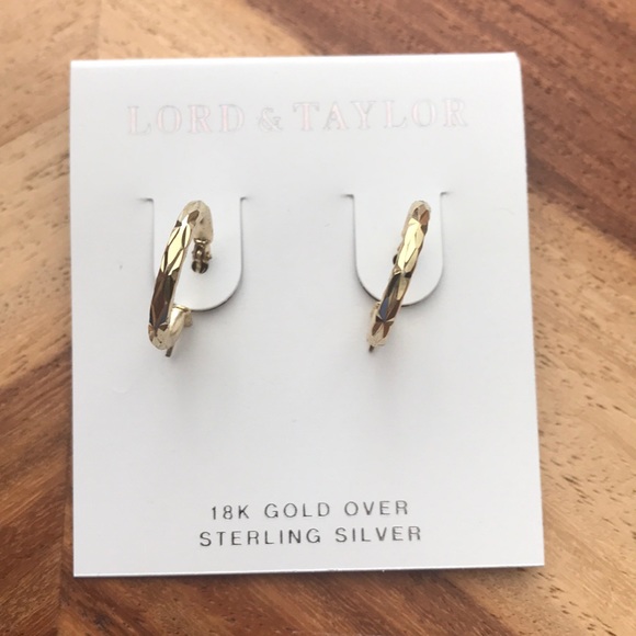Lord & Taylor Jewelry - Lord & Taylor 18k Gold Circular Earrings